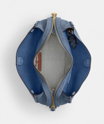 【極美品】コーチ　ローグ　2way バッグ　チャーム　レザー　ブルー　A4可能 ローグ バッグ 34 | COACH/コーチ | 三越伊勢丹オンラインストア